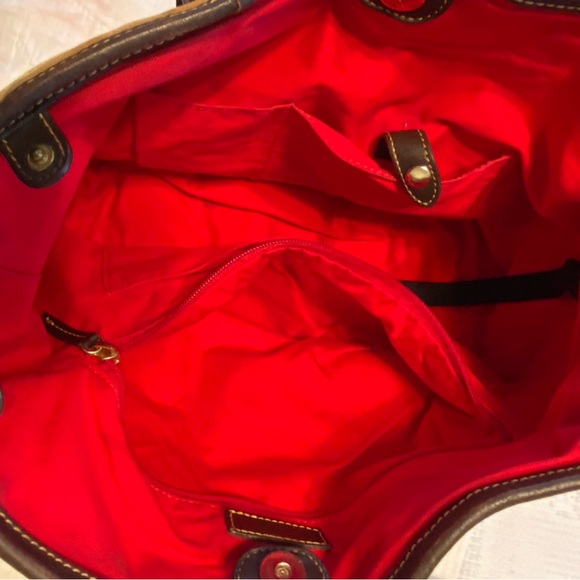 Dooney & Bourke Yellow Suede tote for parts! - Picture 2 of 9